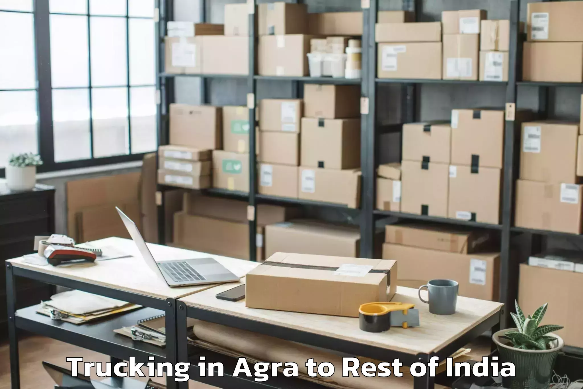 Easy Agra to Ampinagar Trucking Booking